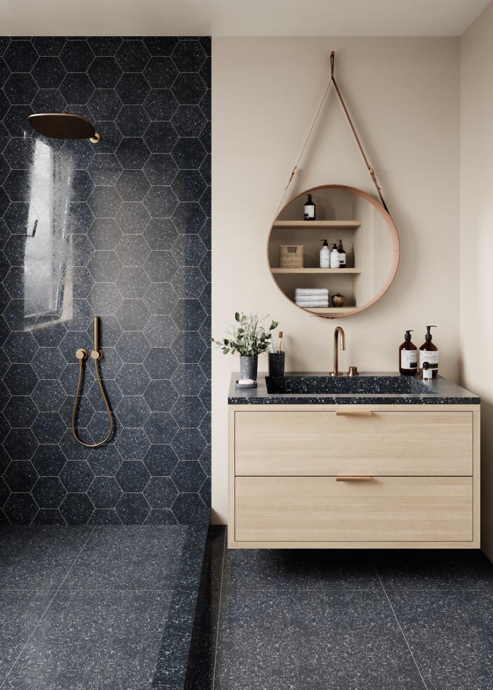 dark bathroom ideas