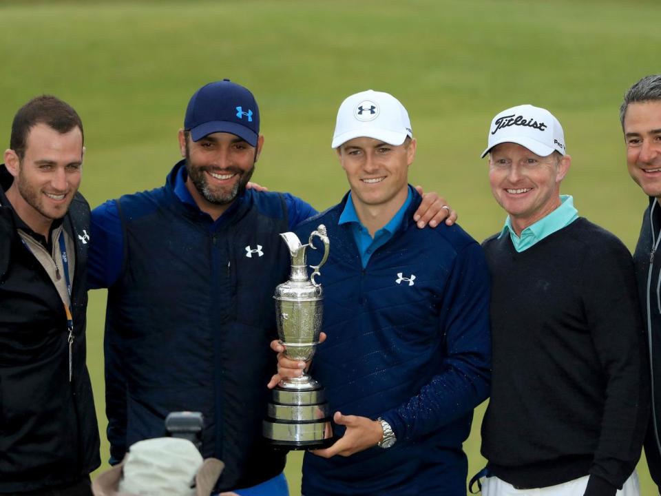 Spieth with the Claret Jug following Sunday's victory (Getty)