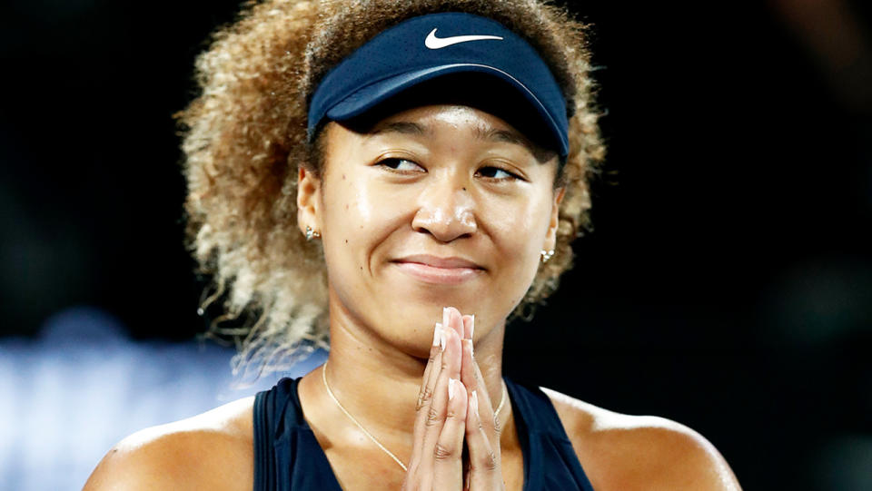 Naomi Osaka (pictured) celebrating after her Australian Open win.