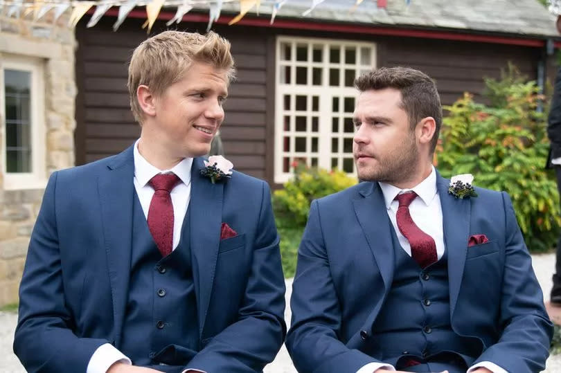 Robert Sugden and Aaron Dingle married in 2017