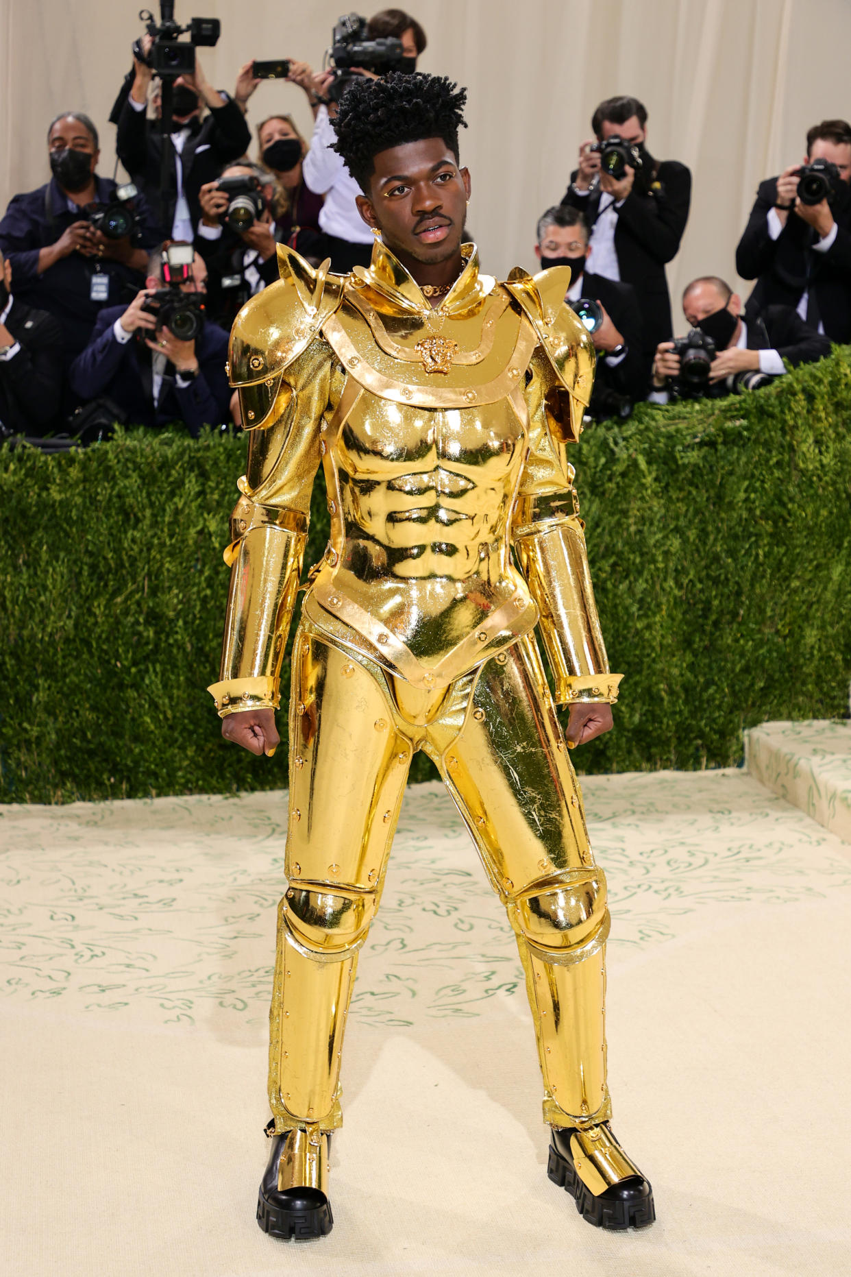 Lil Nas attends The 2021 Met Gala Celebrating In America: A Lexicon Of Fashion at Metropolitan Museum of Art on September 13, 2021 in New York City. (Getty Images)