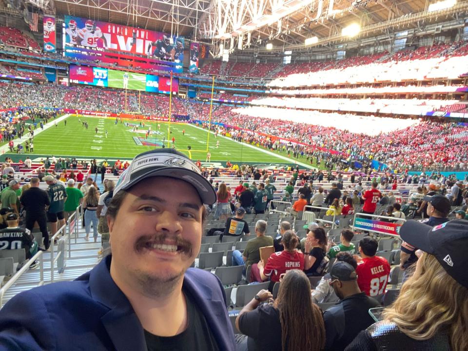 Hey that's me at the Super Bowl!