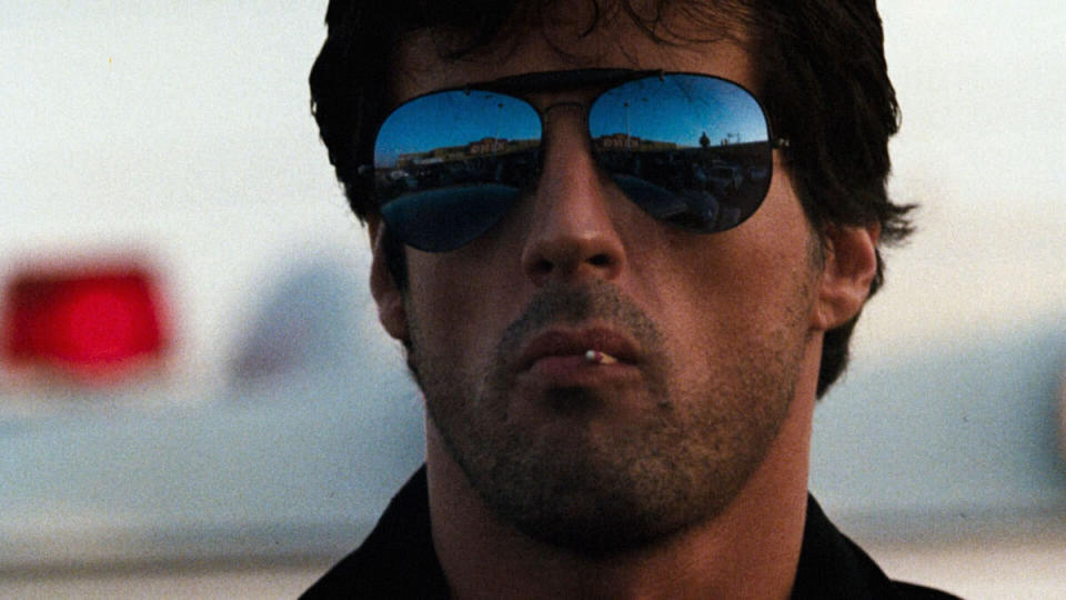 Sly Stallone in Cobra (credit: Cannon)