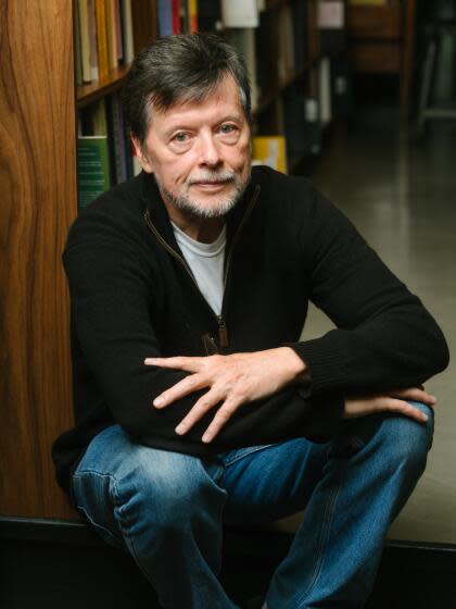 Ken Burns photographed in McNally Jackson Books in New York, NY