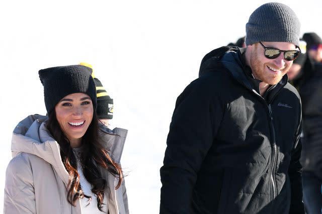 <p>Karwai Tang/WireImage</p> Prince Harry, Duke of Sussex and Meghan, Duchess of Sussex attend the Invictus Games One Year To Go Event on February 14, 2024 in Whistler, Canada.