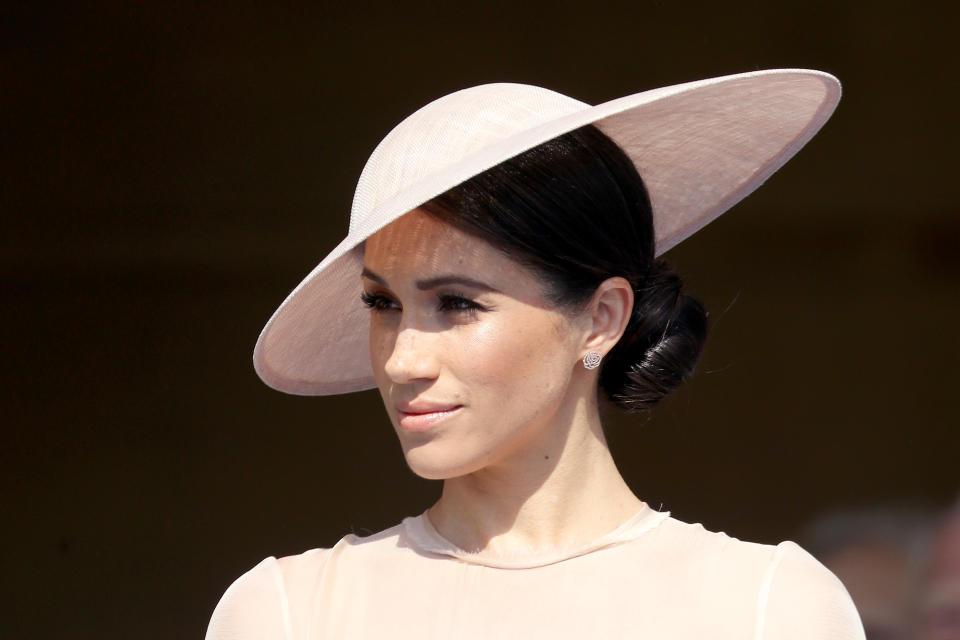 Meghan Markle during an appearance at Buckingham Palace days after her wedding. (Photo: Chris Jackson/Chris Jackson/Getty Images)