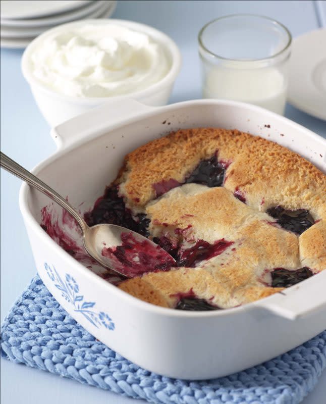 <p>Francine Bryson</p><p>It's called Catch-a-Husband Blackberry Cobbler for a reason! But even if that isn't your end goal, this dessert is goal worthy.</p><p><strong>Get the recipe: <a href="https://parade.com/336732/crownpublishing/catch-a-husband-blackberry-cobbler/" rel="nofollow noopener" target="_blank" data-ylk="slk:Catch-a-Husband Blackberry Cobbler;elm:context_link;itc:0;sec:content-canvas" class="link ">Catch-a-Husband Blackberry Cobbler </a></strong></p>