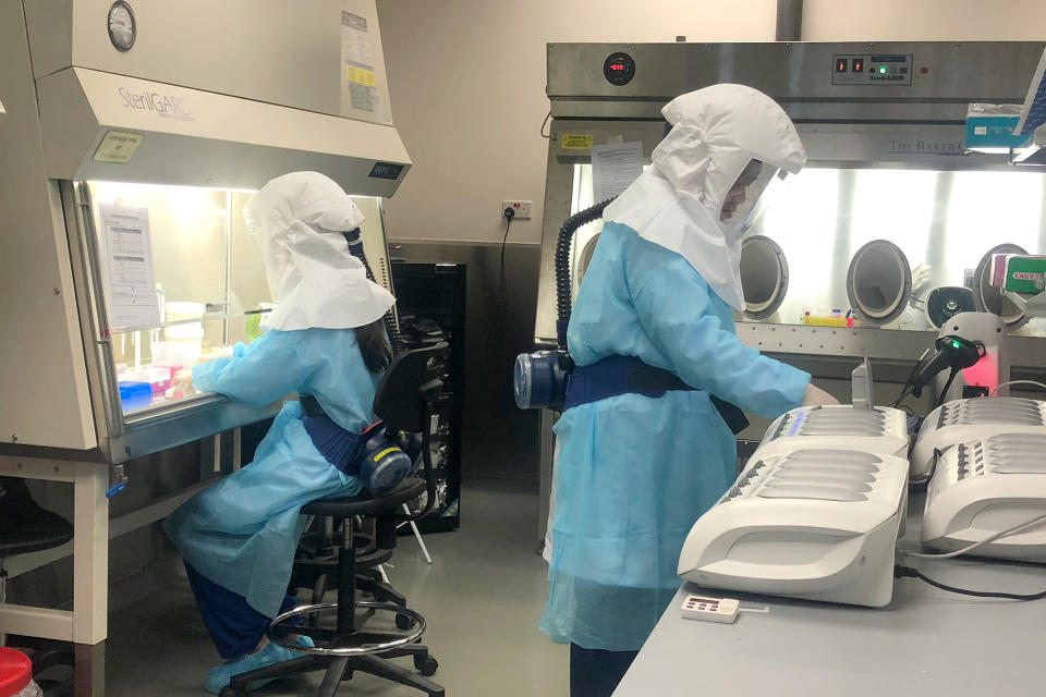 HTX's laboratory at the Pasir Panjang Screening Station can handle up to 200 swab samples per day. (PHOTO: Dhany Osman / Yahoo News Singapore)