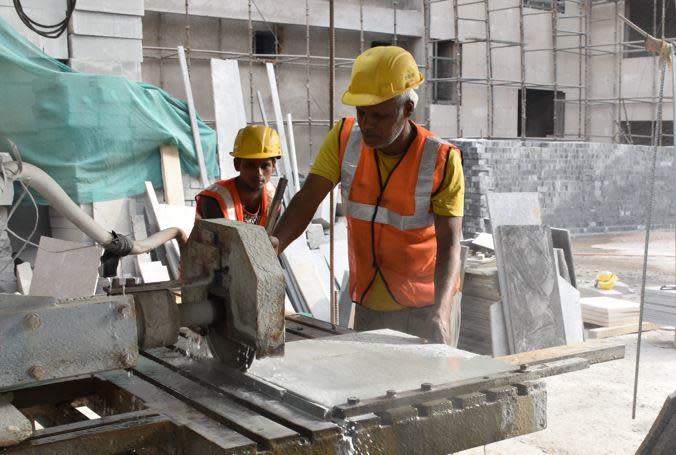 Construction worker Shiv Shankar, 54, seen here on May 19, 2022, works all day in the blistering New Delhi sun despite a record-breaking heat wave because he can't afford to take a day off. / Credit: CBS News