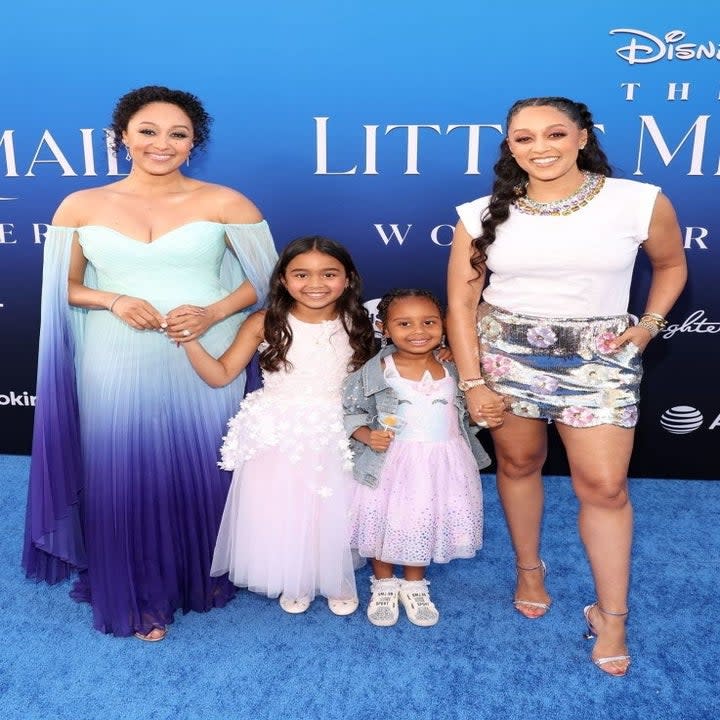 Tia and Tamera Mowry and their children