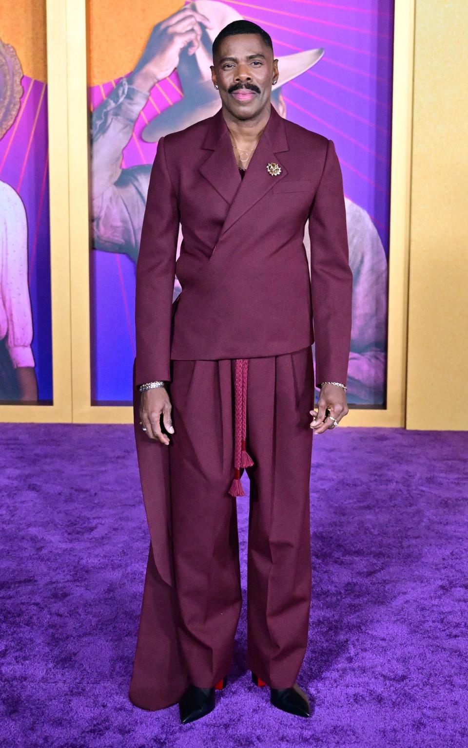 Colman Domingo wears Louis Vuitton at the premiere of The Color Purple in Los Angeles, December 6