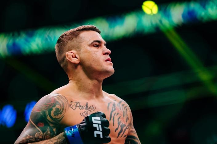 Dustin Poirier beat Conor McGregor twice in 2021 before losing to Charles Oliveira (Getty Images)