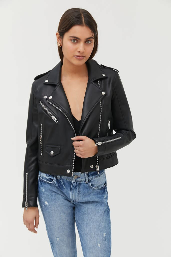 leather jacket, uo jacket, vegan leather jacket 