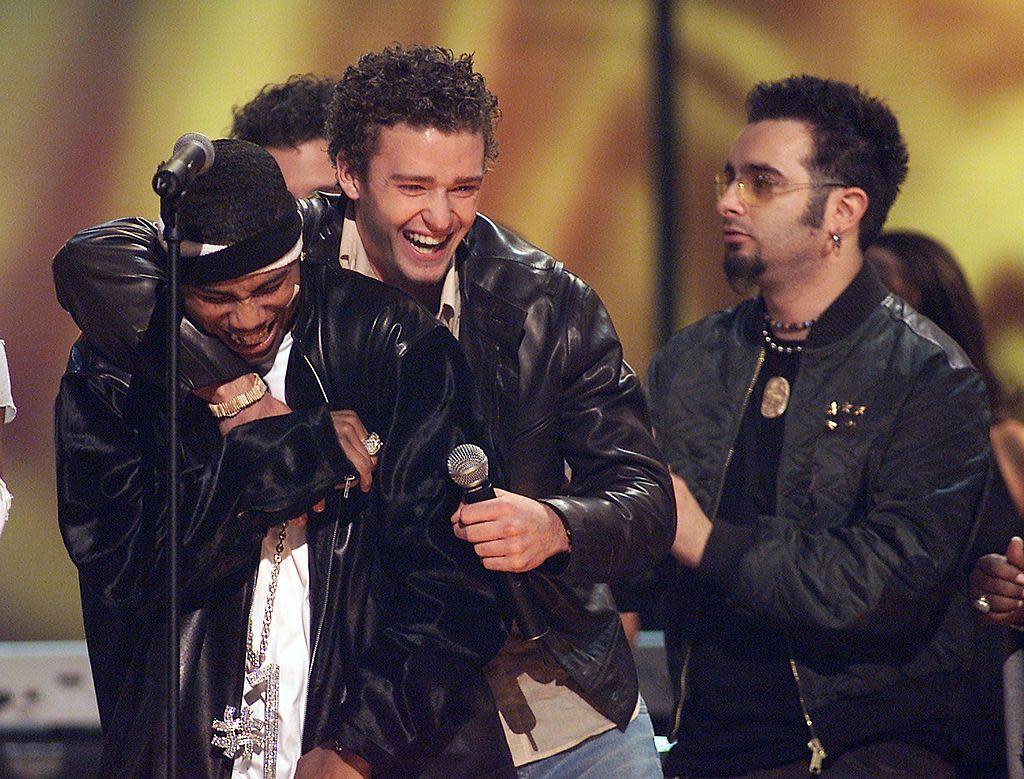 NSync and Nelly at the 2001 Billboard Music Awards