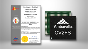 exida certified that Ambarella's CV2FS SoC meets the ASIL C requirements of the ISO 26262 automotive functional safety standard.