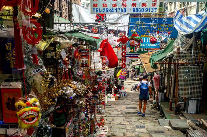 Wandering the markets in Central. Photo: Skye Gilkeson