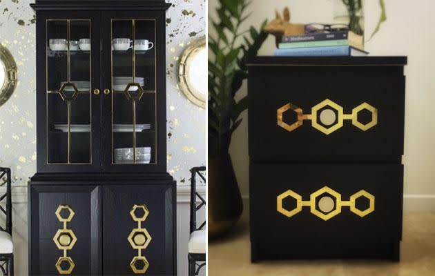 You'd never guess these furniture pieces were form IKEA. Photo: Instagram