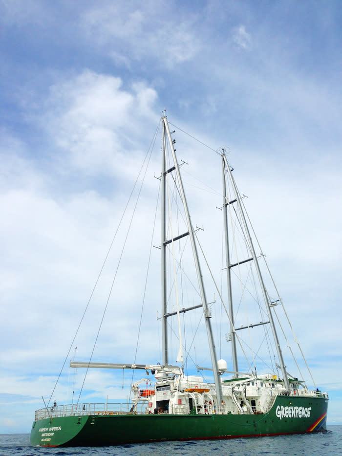 Sailing around Papua on board of Rainbow Warrior III