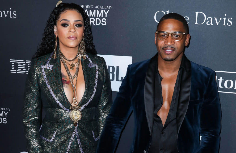 Faith Evans and Stevie J at the 2019 Pre-GRAMMY Gala credit:Bang Showbiz