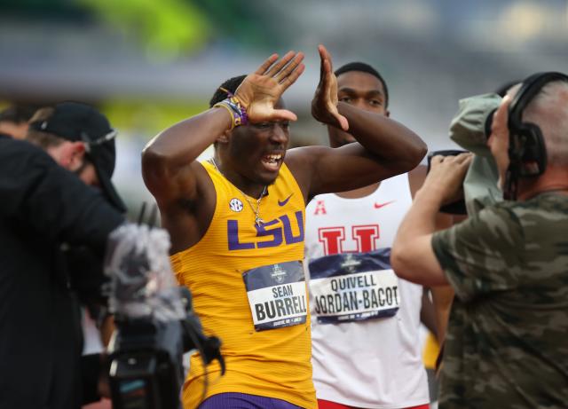 LSU track star Sean Burrell repeats as national champion in 400