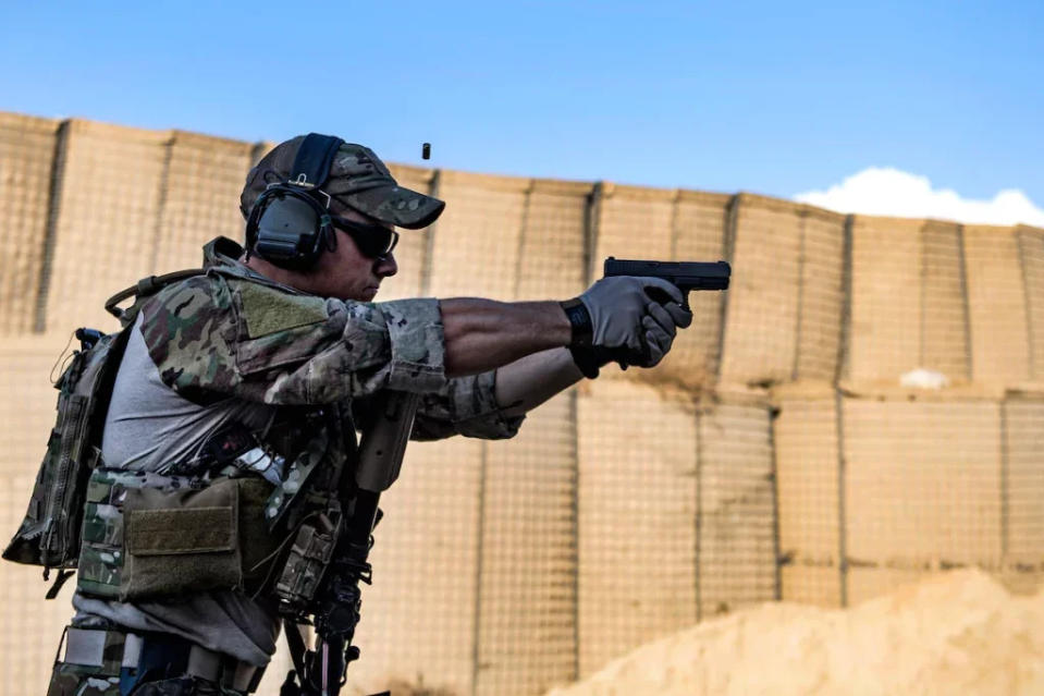 <em>A PJ with a Glock 19 (U.S. Air Force)</em>