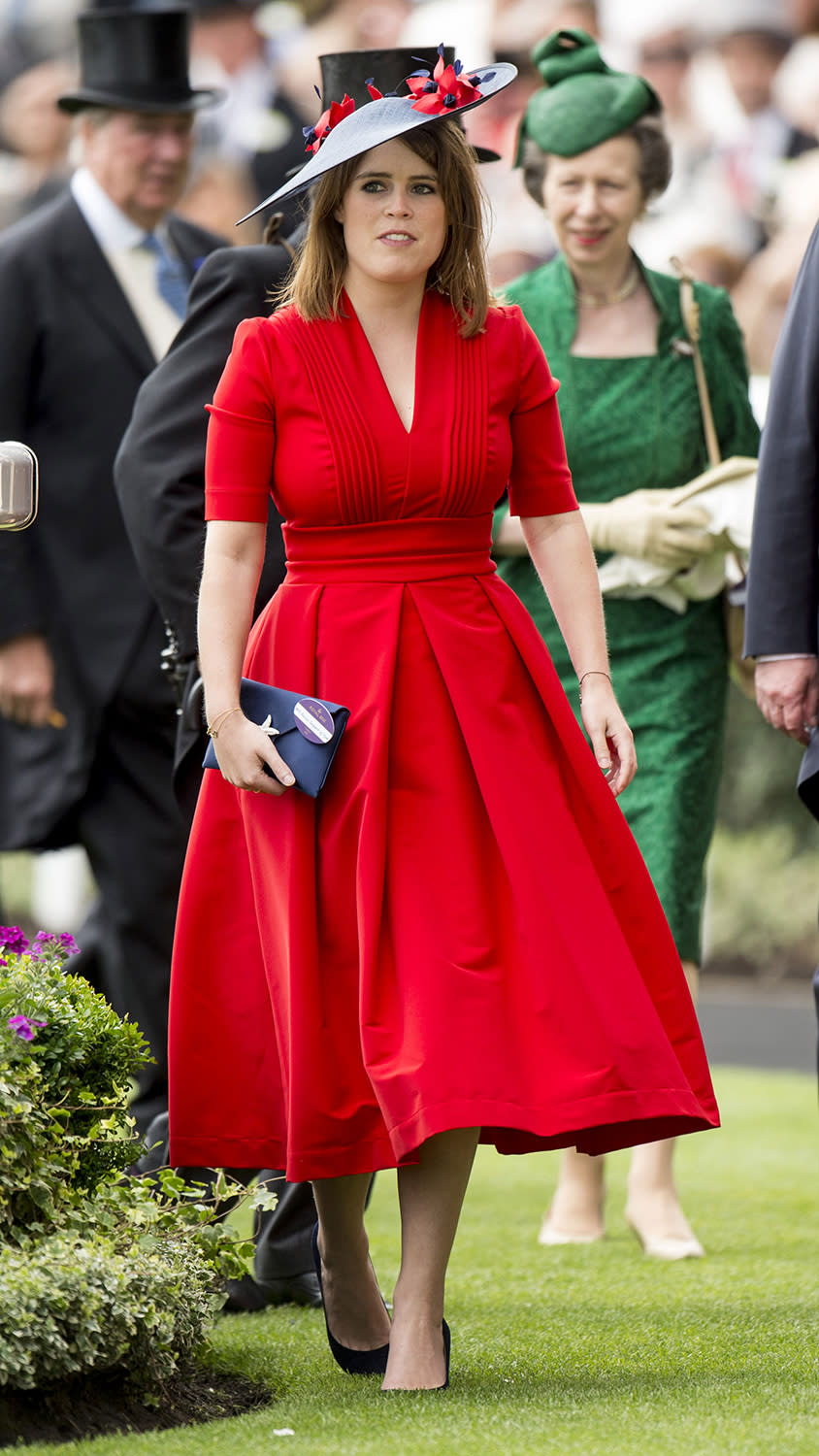 RED FULL SKIRTED DRESS