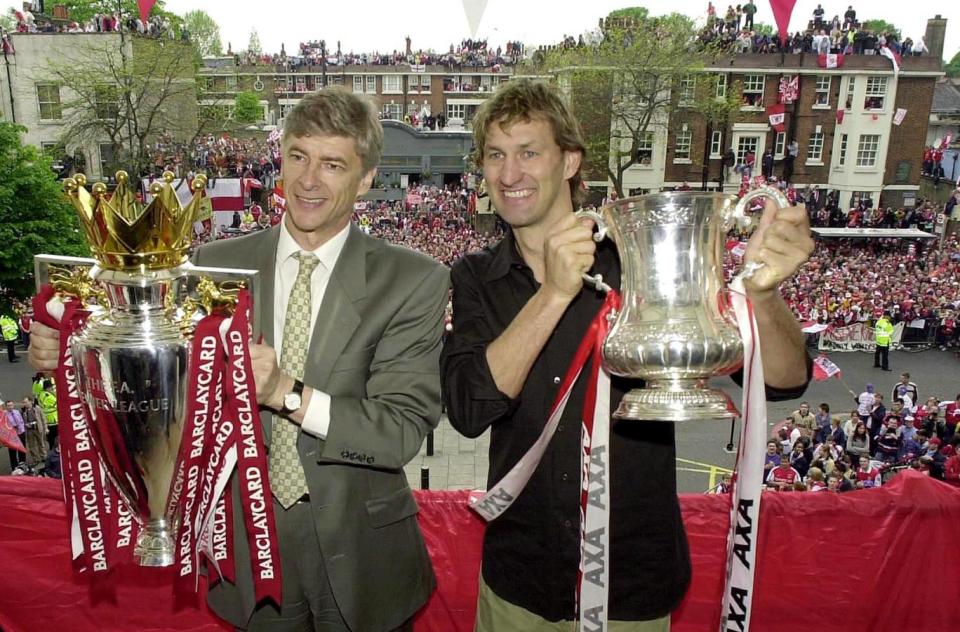 Tony Adams captained two Double-winning sides under Arsene Wenger (John Stillwell/Reuters)