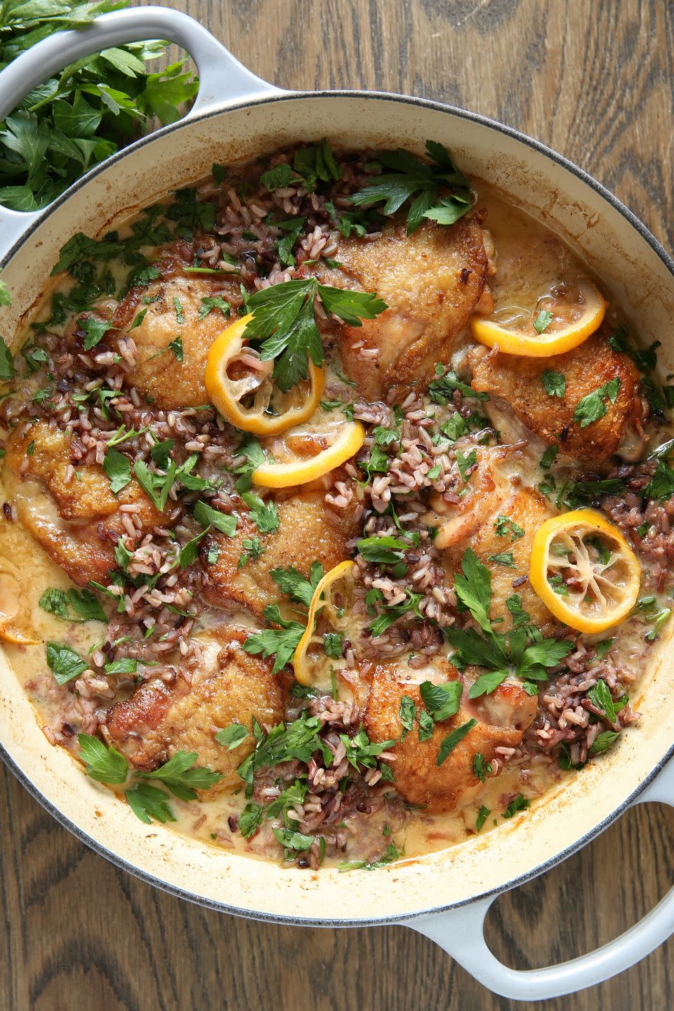 Creamy Lemon Chicken with Rice