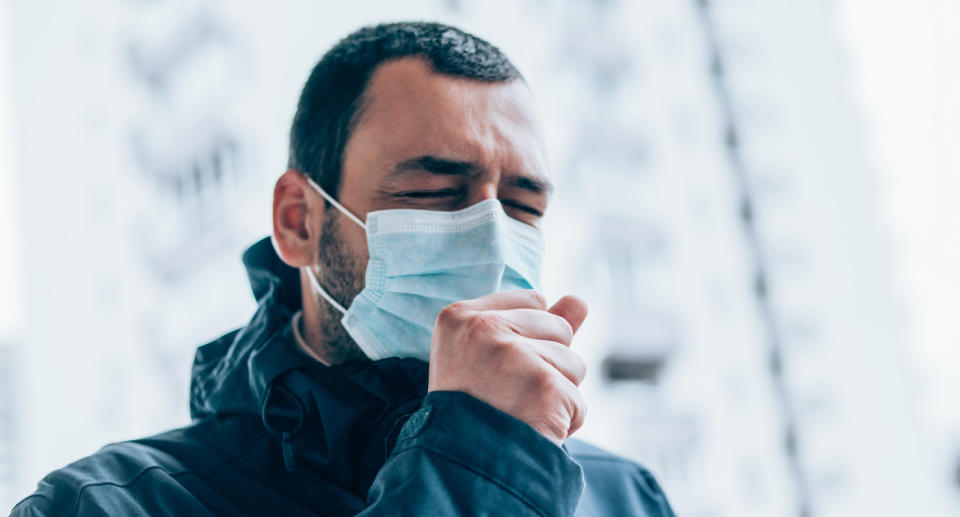 Coughing into a mask was shown to result in significantly less bacteria over a 24 hour period. Source: File/Getty Images