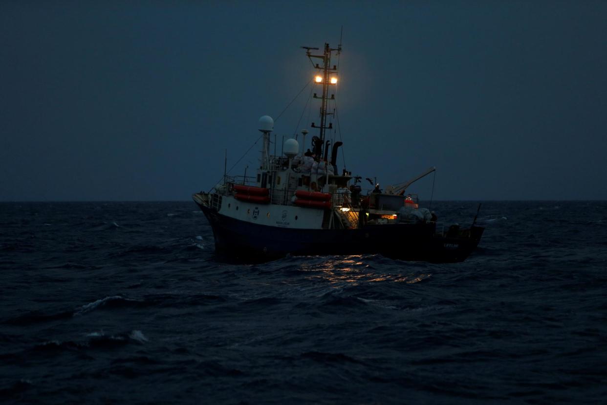 The rescue vessel MV Lifeline of the NGO Mission Lifeline: Reuters