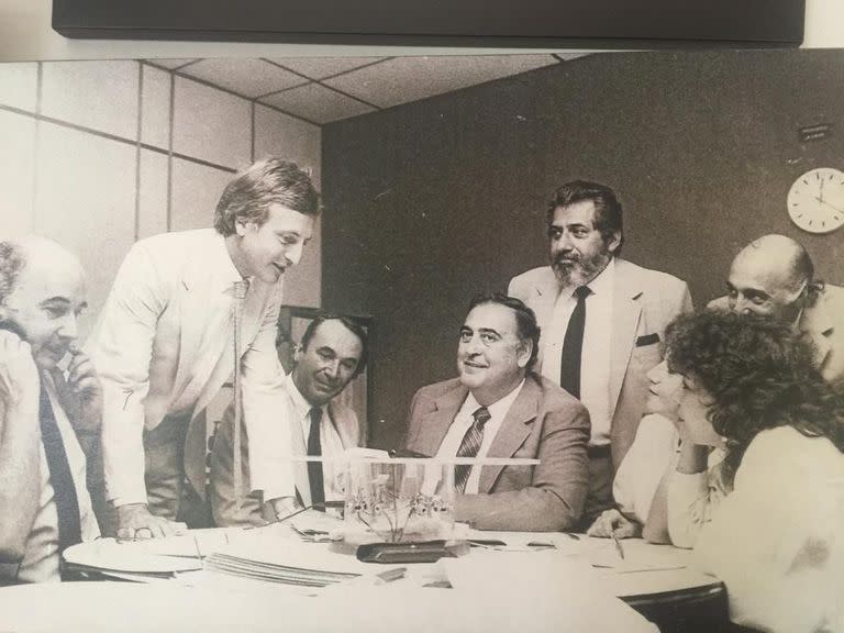 Con Juan Carlos Altavista y Juan Carlos Mesa, entre otros, en la década del 80