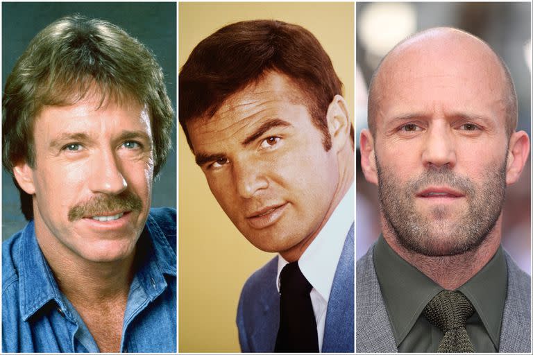 Chuck Norris, Burt Reynolds y Jason Statham, tres deportistas devenidos estrellas de Hollywood