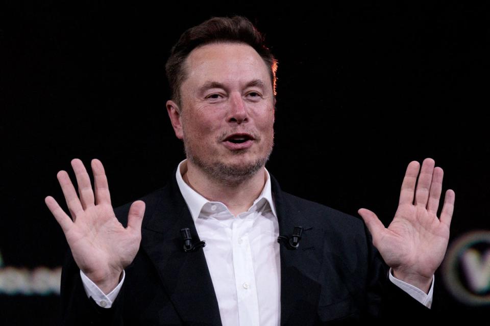 The lawsuit in New Delhi comes after the Elon Musk-owned EV manufacturer continues to lay off hundreds of employees, following slumping sales (AFP via Getty Images)