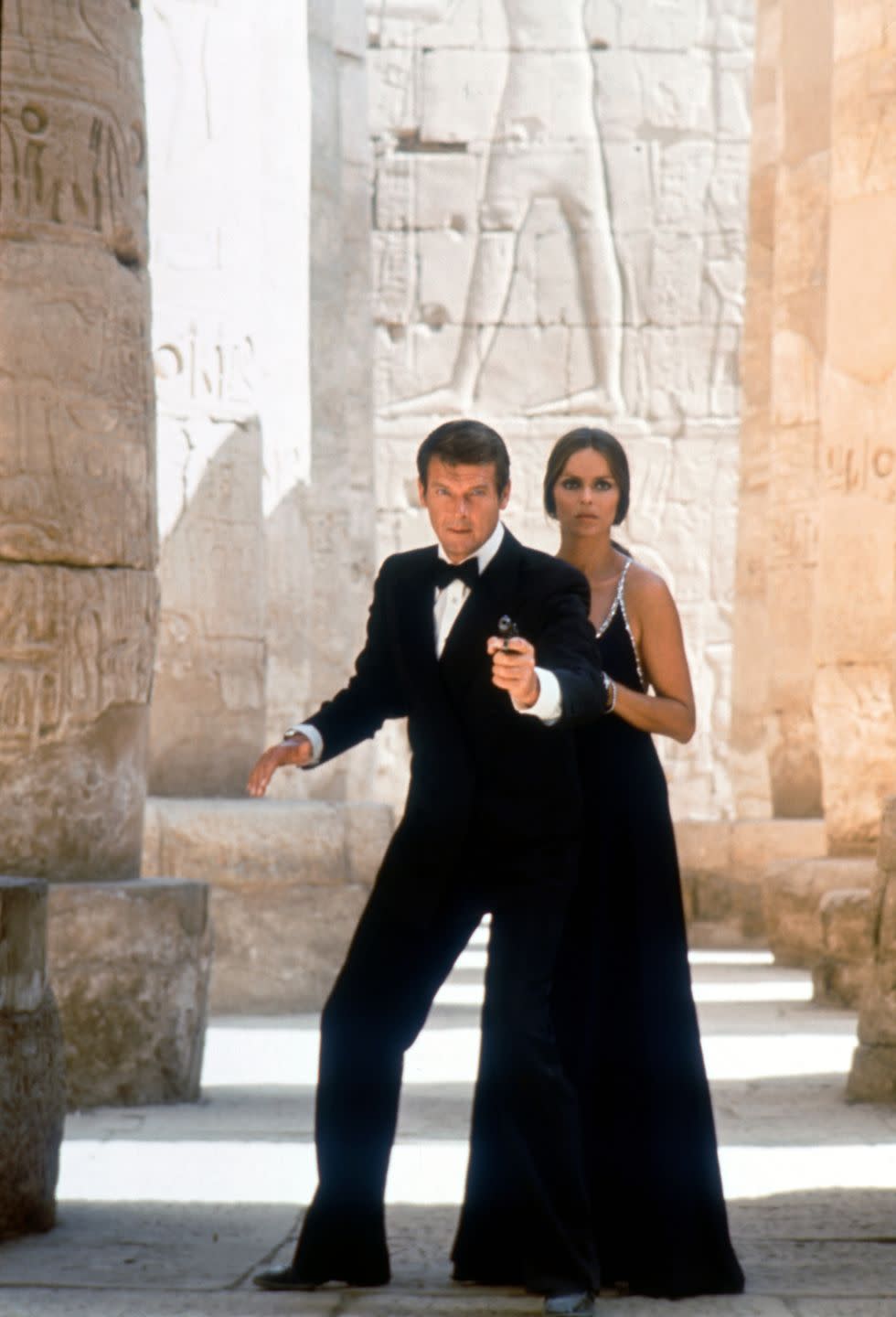 roger moore, barbara bach, james bond the spy who loved me