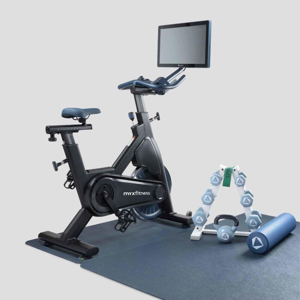 workout bike myx weights