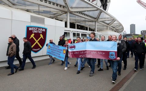 West Ham fans - Credit: getty images