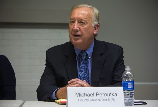 Michael Peroutka speaks at a candidates forum in Annapolis, Maryland, Oct. 23, 2014. (Photo: Evelyn Hockstein/The Washington Post via Getty Images)