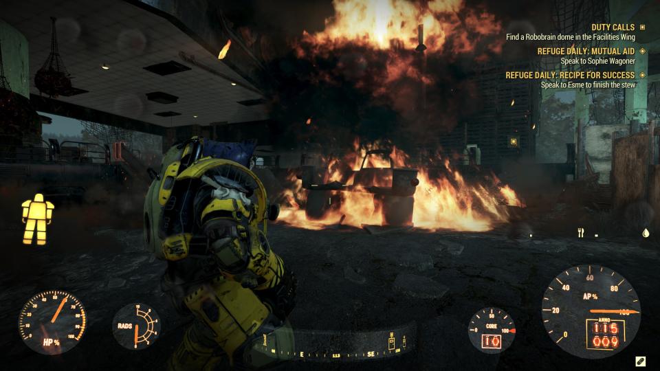 Fallout 76 explosion