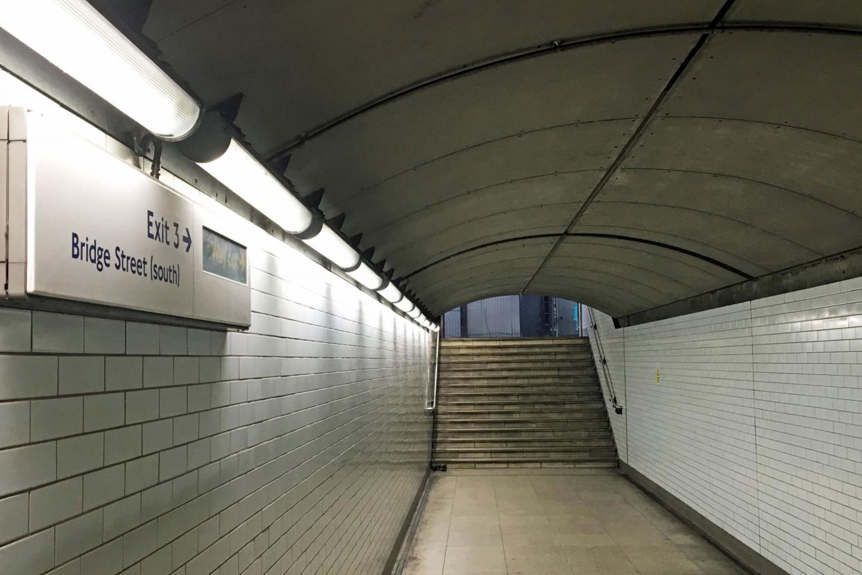 Criticism of tube announcements comes two days after a homeless man in his forties was found dead in an underpass just beneath Parliament: PA