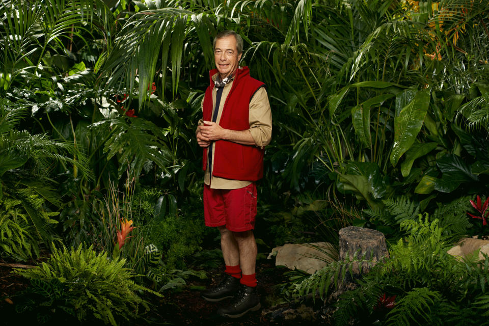 Nigel Farage came third in the I'm A Celebrity final. (ITV)