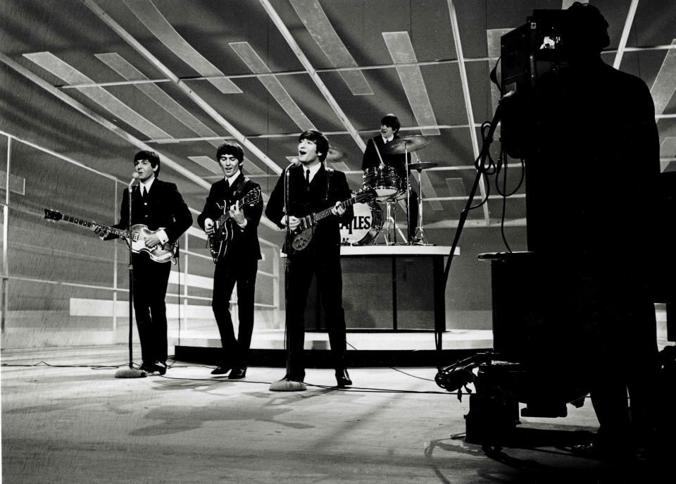 The Beatles en <em>El show de Ed Sullivan</em>, 1964.