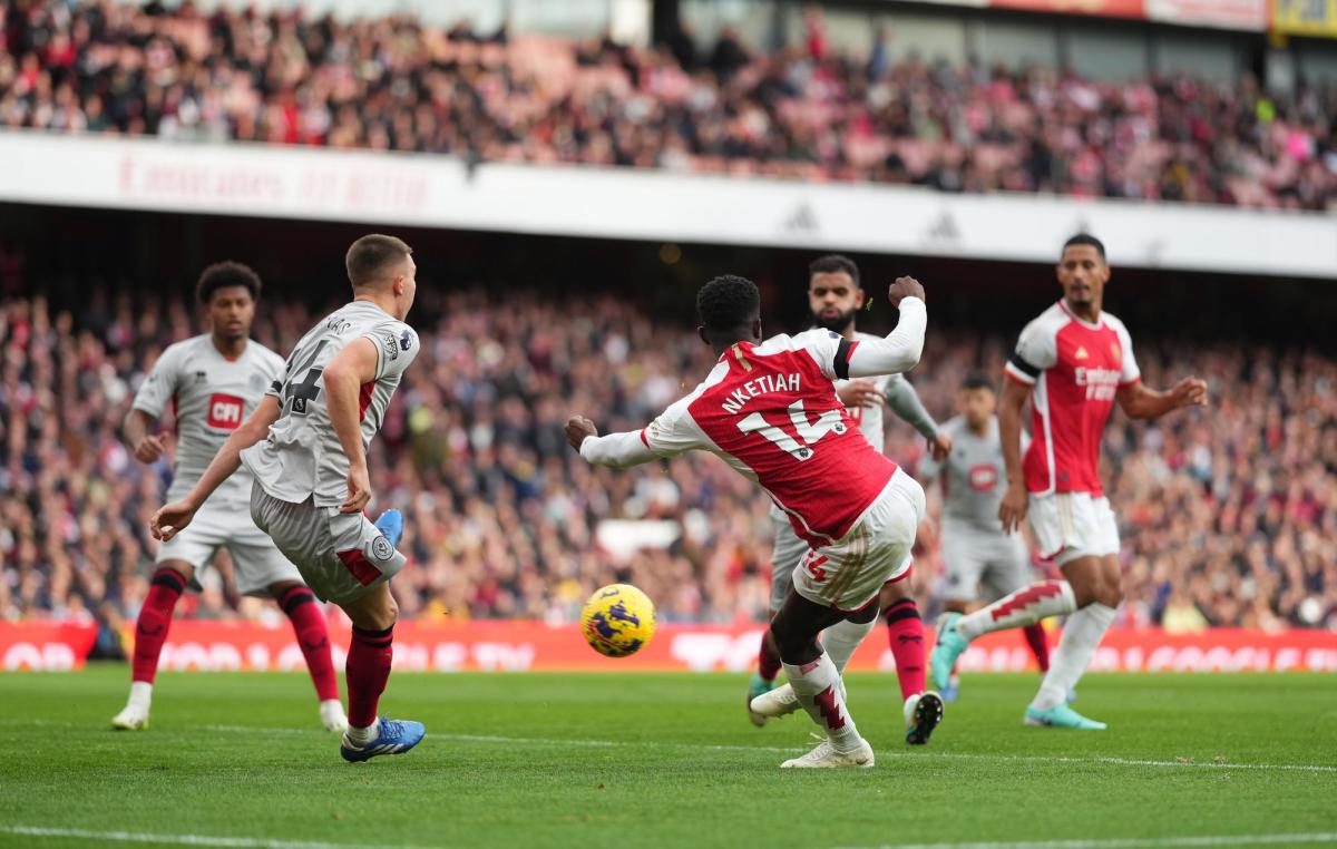 Arsenal 5-0 Sheffield United: Unbeaten Gunners ease to win over Blades  thanks to Eddie Nketiah hat-trick - Eurosport