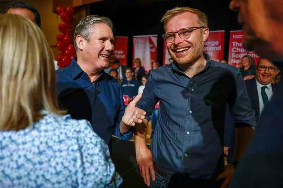 Michael Shanks with Keir Starmer (Getty)