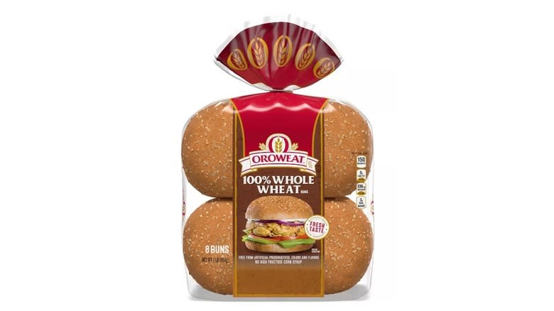 Orowheat Whole Wheat burger buns