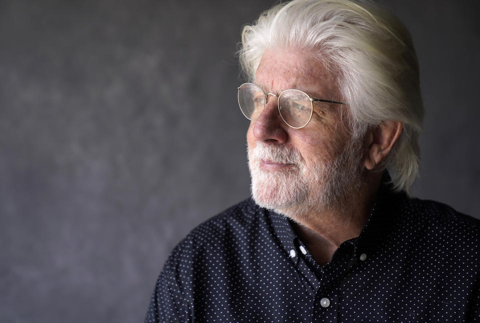 FILE - Michael McDonald, of the Doobie Brothers, poses for a portrait at Show Biz Studios in Los Angeles on Aug. 17, 2021. McDonald has a new memoir titled, "What a Fool Believes." (AP Photo/Chris Pizzello, File)