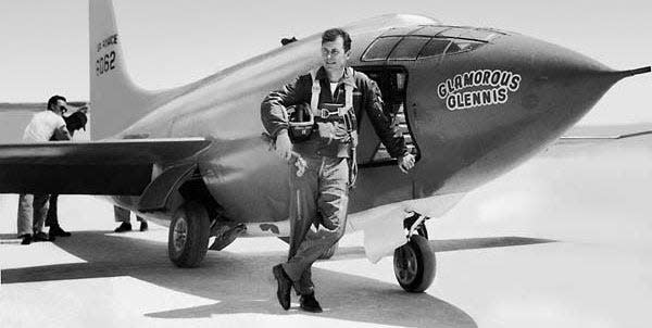 On Oct. 14, 1947, 24-year-old Capt. Chuck Yeager piloted the experimental rocket-propelled Bell Aircraft XS-1, through the sound barrier - one of the first steps toward the force's future in air superiority.