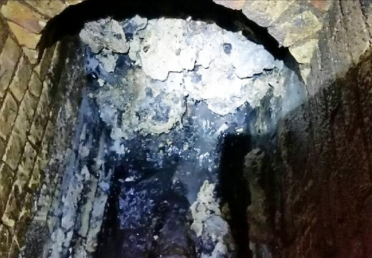 The ‘fatberg’ is thought to be the largest ever in the UK (SWNS)