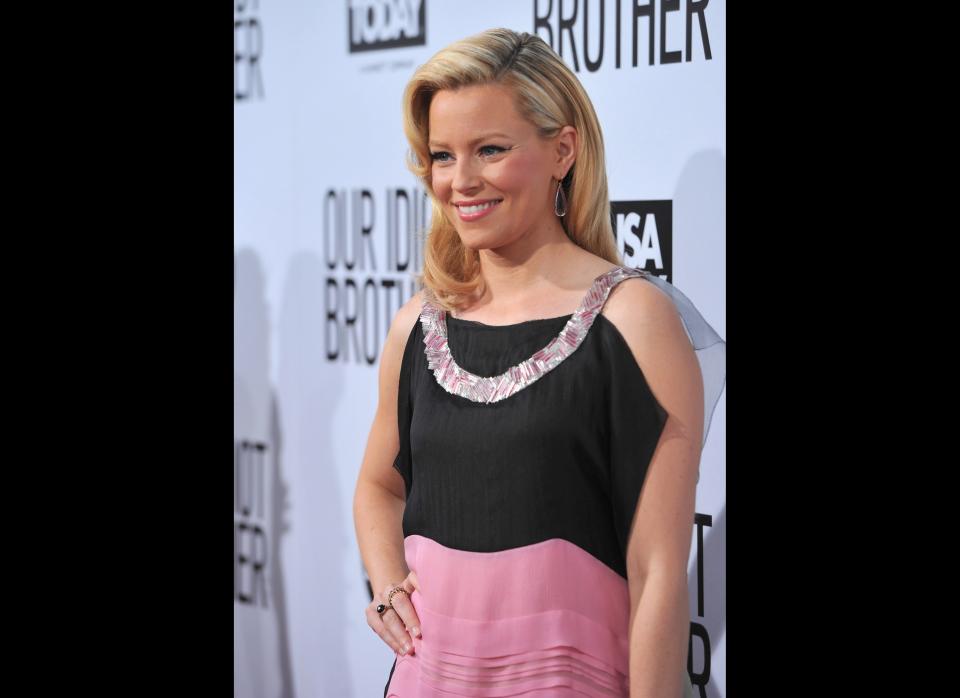 Actress Elizabeth Banks arrives to the premiere of The Weinstein Company's 'Our Idiot Brother' on August 16, 2011 in Los Angeles, California.  (Getty)