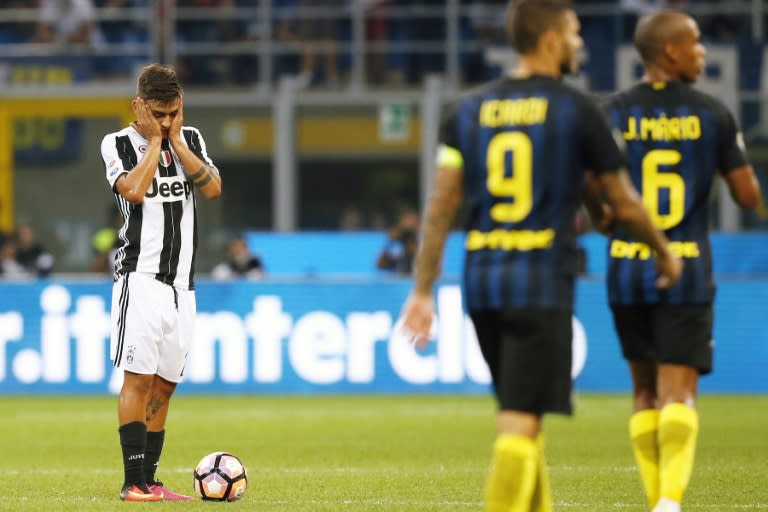 Although Gonzalo Higuain has three league goals to his name, Paulo Dybala (pictured)-- Juve's top scorer last season -- has yet to get off the mark