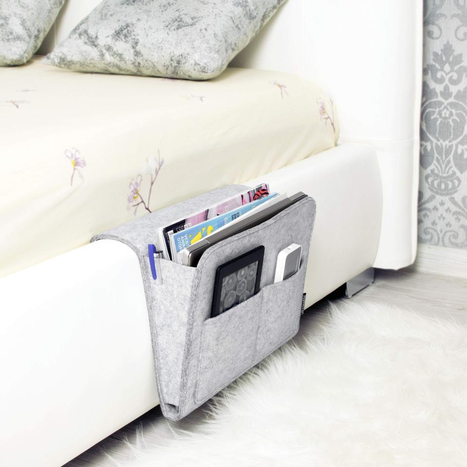 These Bedside Caddies Are a Lifesaver for Small Spaces